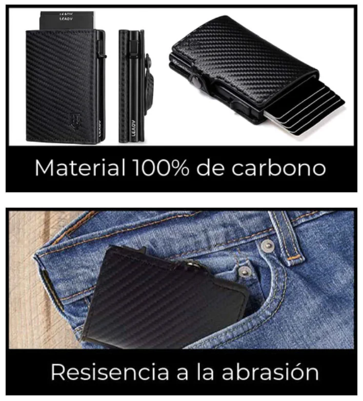 BILLETERA DE CARBONO Luxure® | Proteccion Antirobo - Image 6