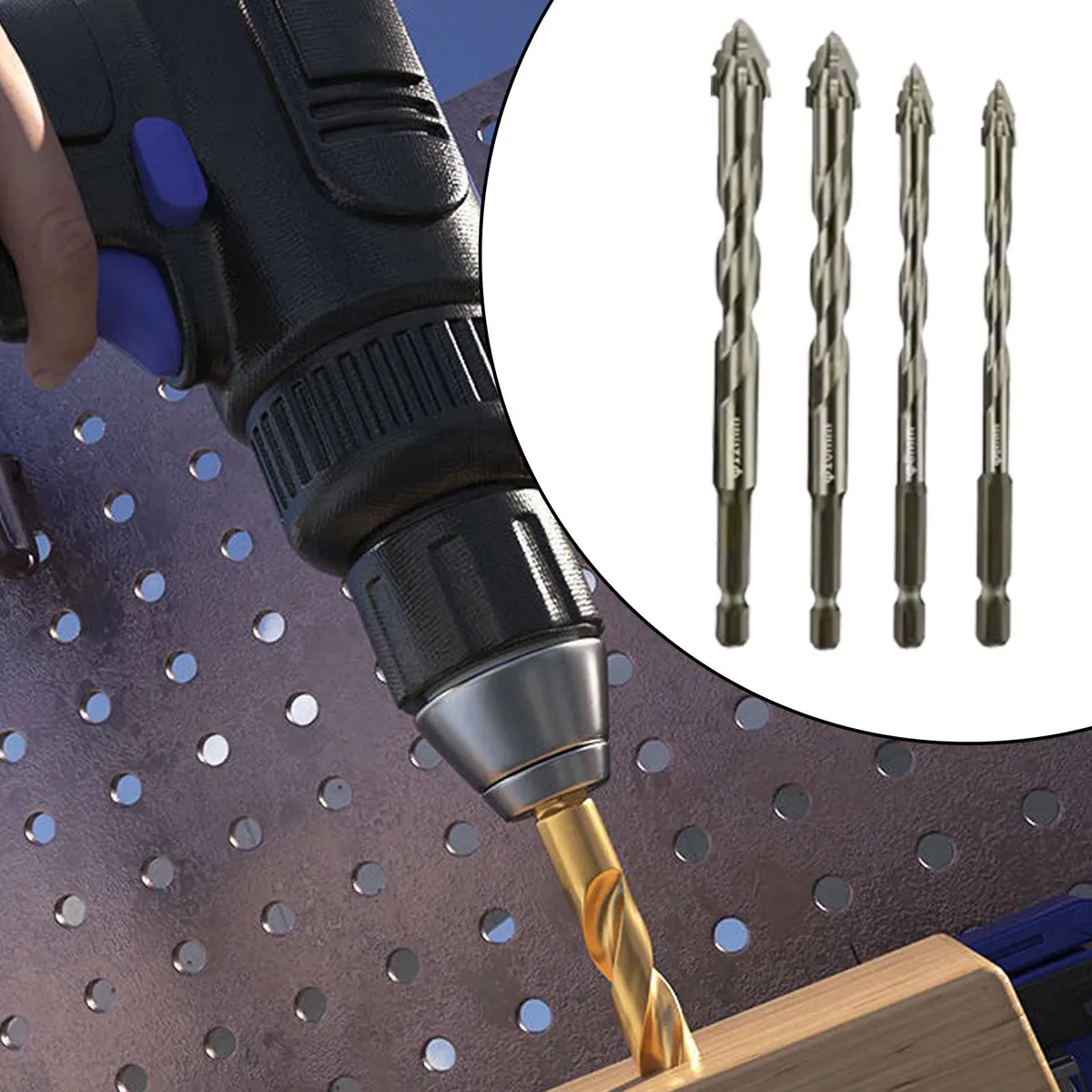 DrillMaster® -Juego 4 Brocas Excentricas Para Concreto - Image 2
