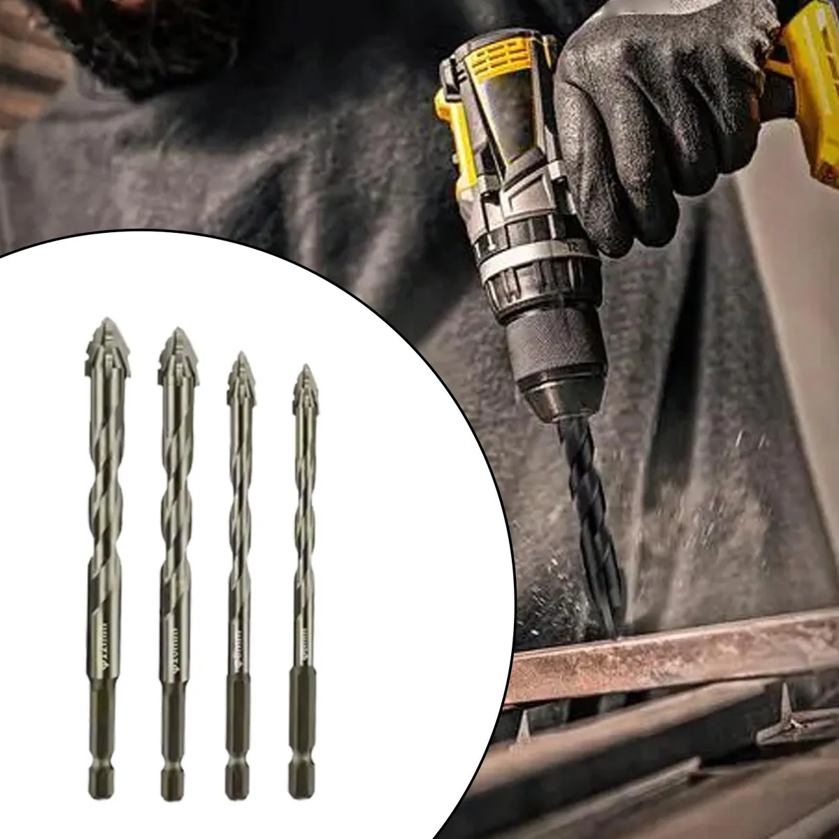 DrillMaster® -Juego 4 Brocas Excentricas Para Concreto - Image 4