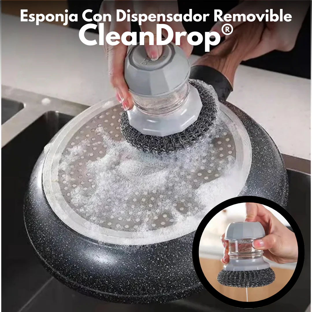Esponja Con Dispensador Removible - CleanDrop®