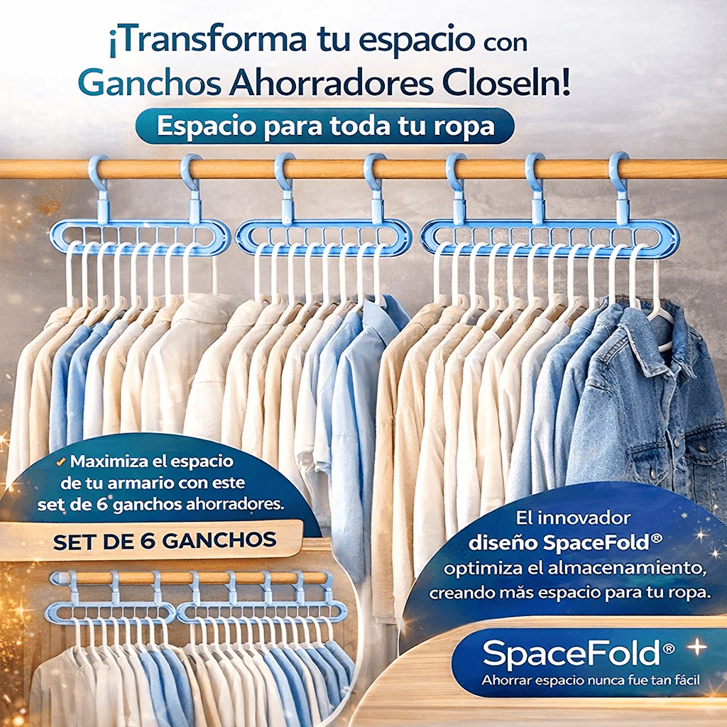 Ganchos Ahorradores - SpaceFold® x6und