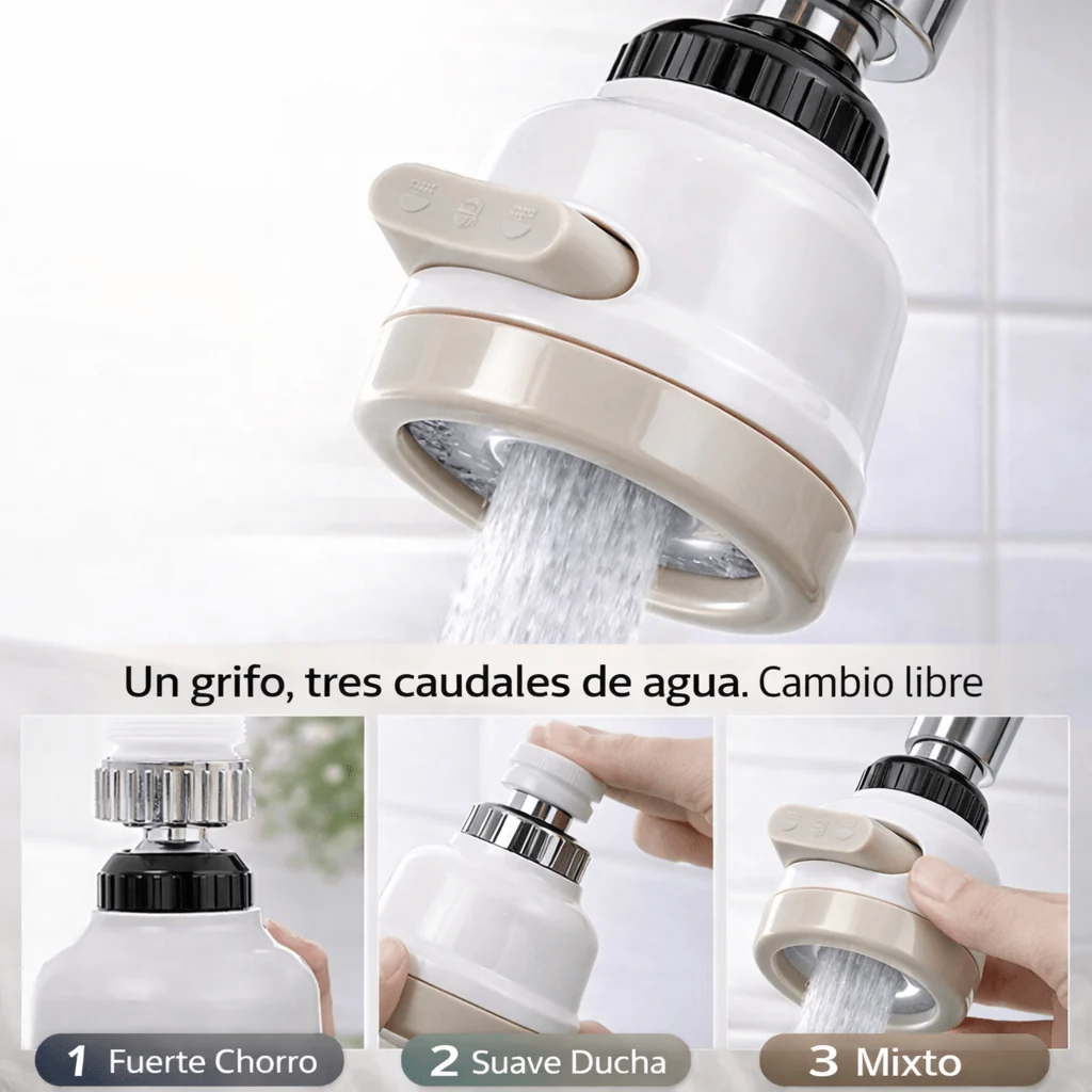 Grifo Giratorio Ahorrador De Agua - AquaSave Pro® - Image 2