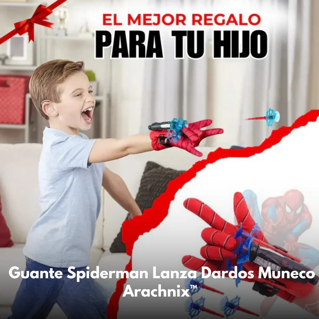 Guante Spiderman Lanza Dardos Muneco - Arachnix™