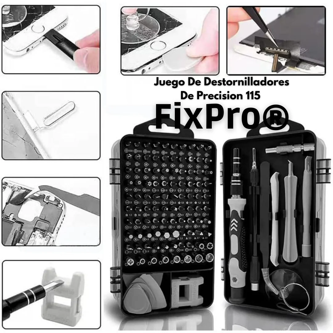 Juego De Destornilladores De Precision 115 l FixPro®