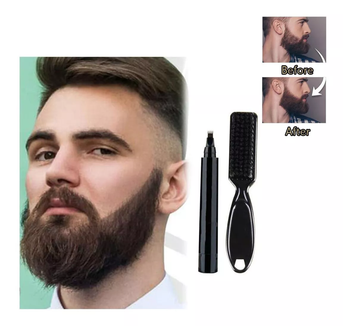 KIT BARBA LEÑADOR Lapiz+Cepillo - Image 4