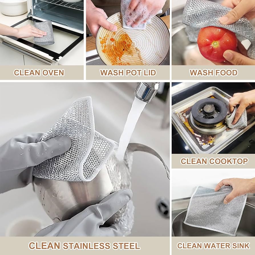 KIT X5 PAÑOS ANTIRAYONES Magic® 24cm | Tus utensilios de cocina como nuevos - Image 4