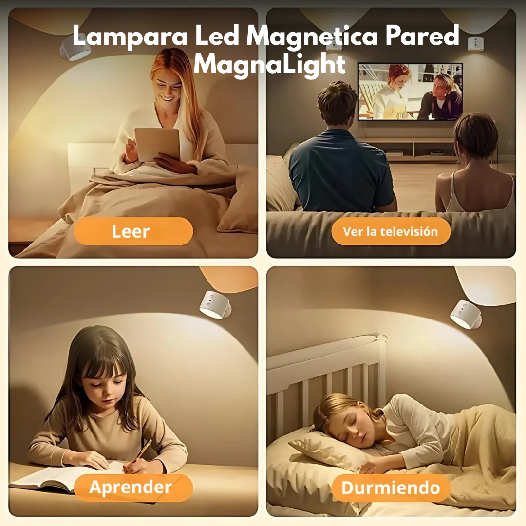 Lampara Led Magnetica Pared - MagnaLight
