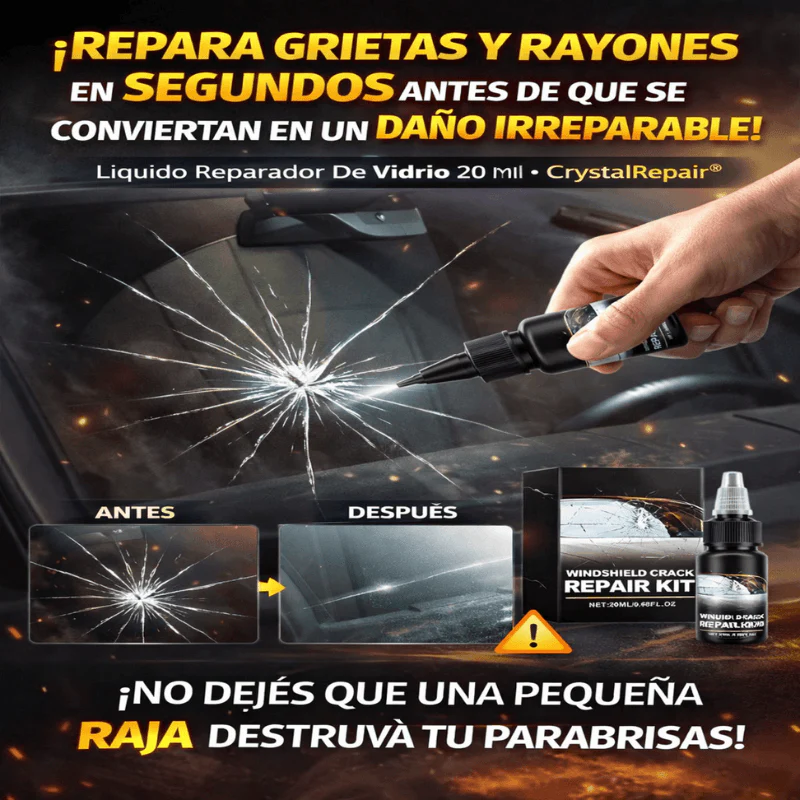 Liquido Reparador De Vidrio 20 Ml - CrystalRepair®