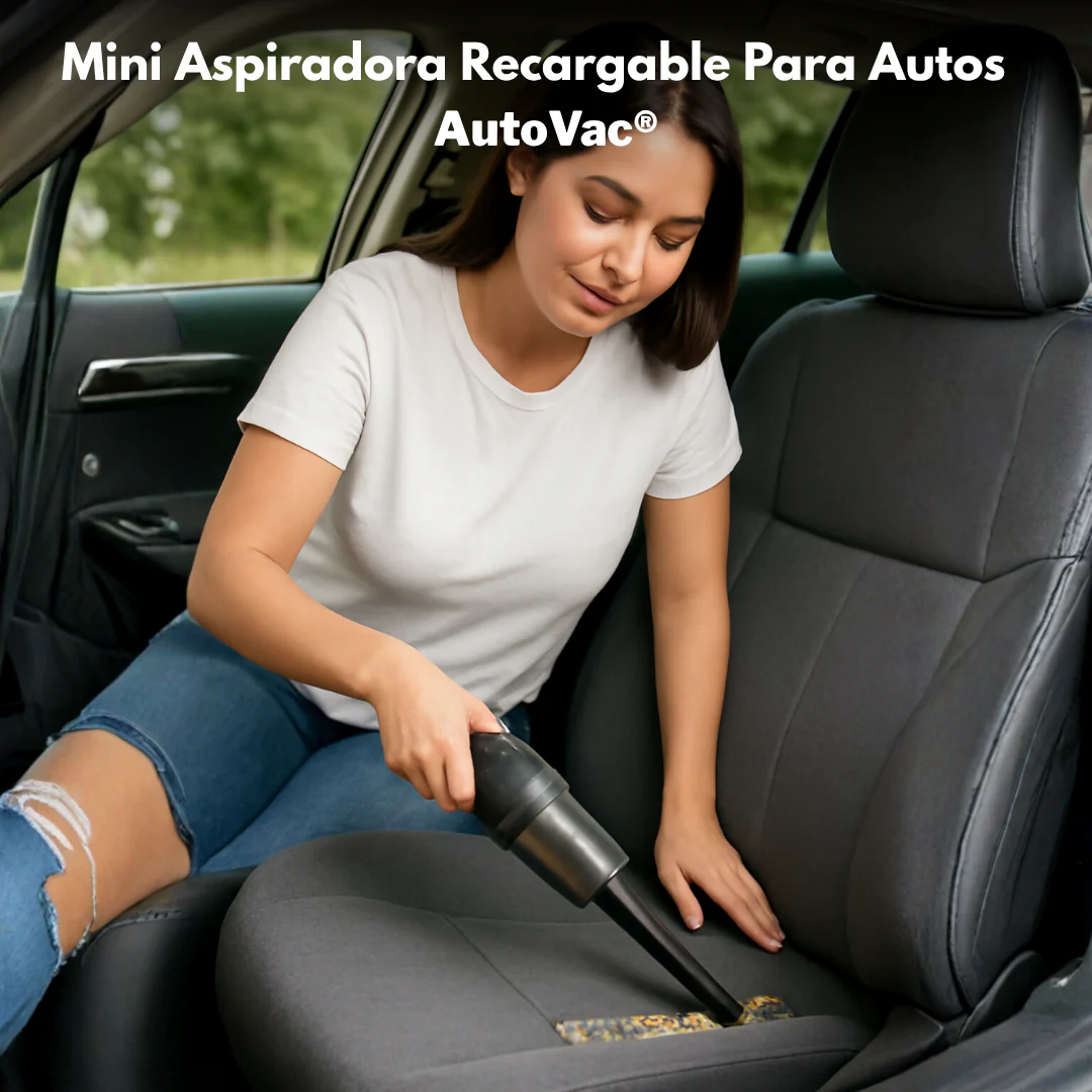 Mini Aspiradora Recargable Para Autos - AutoVac®