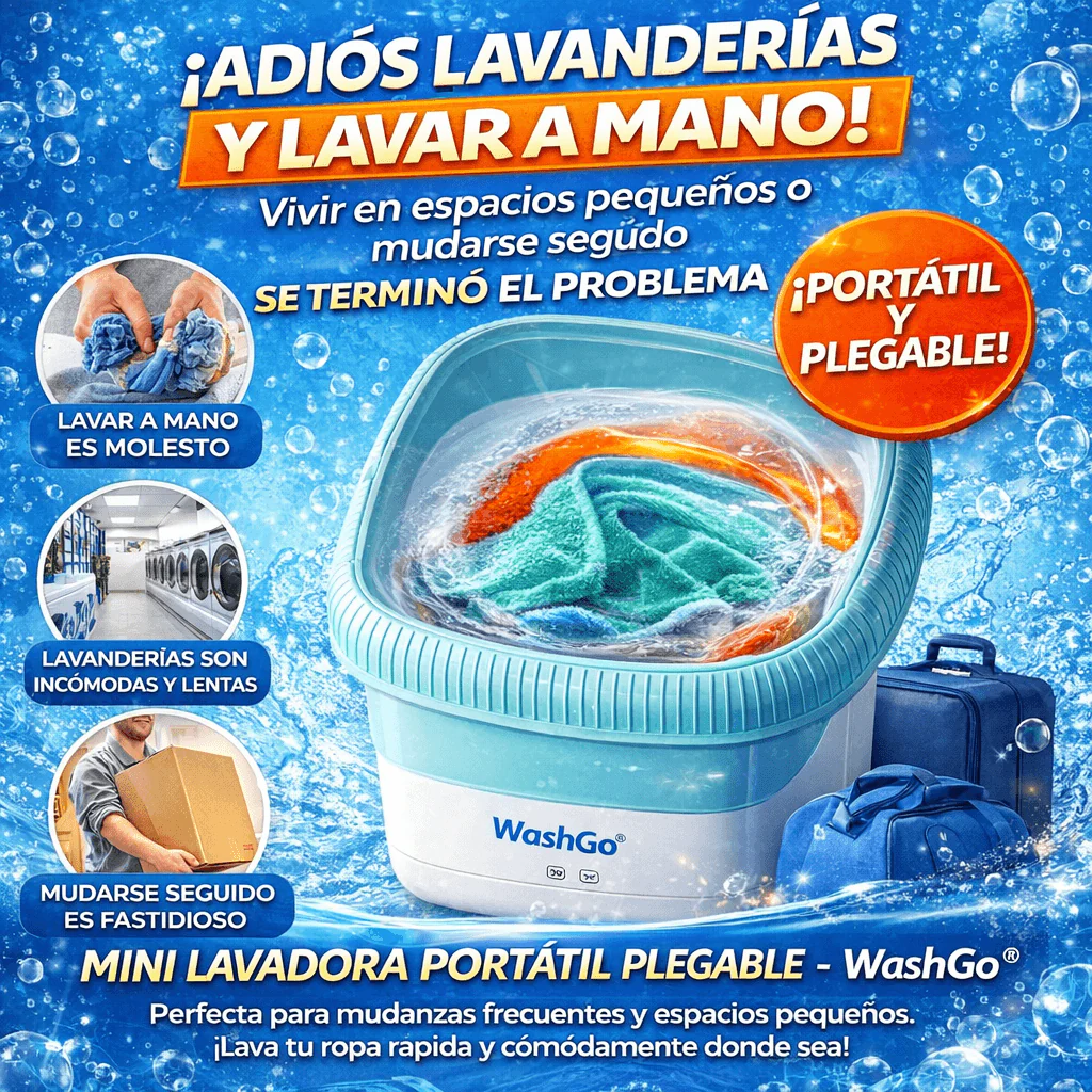 Mini Lavadora portatil plegable - WashGo®