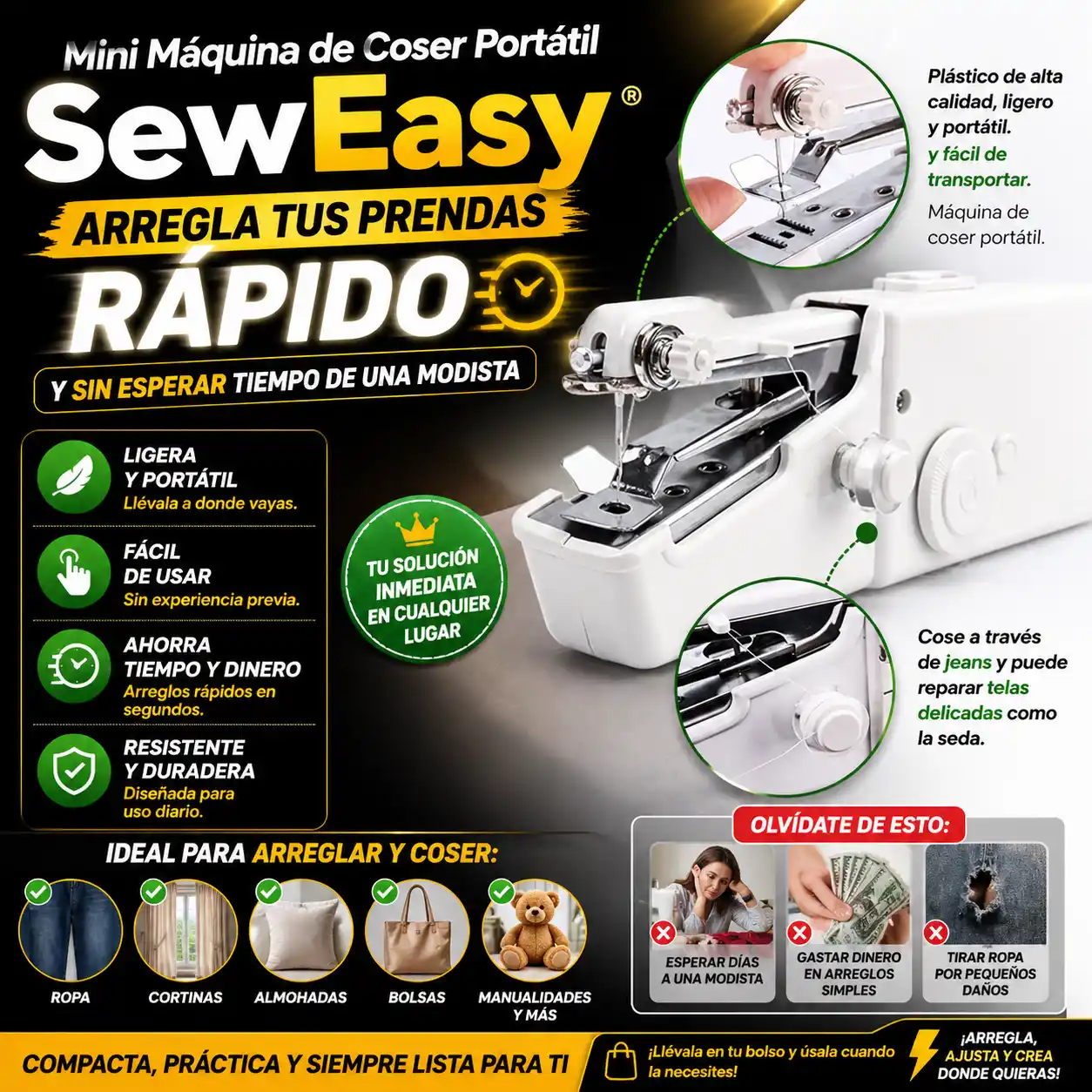 Mini Maquina De Coser Portatil - SewEasy® - Image 2