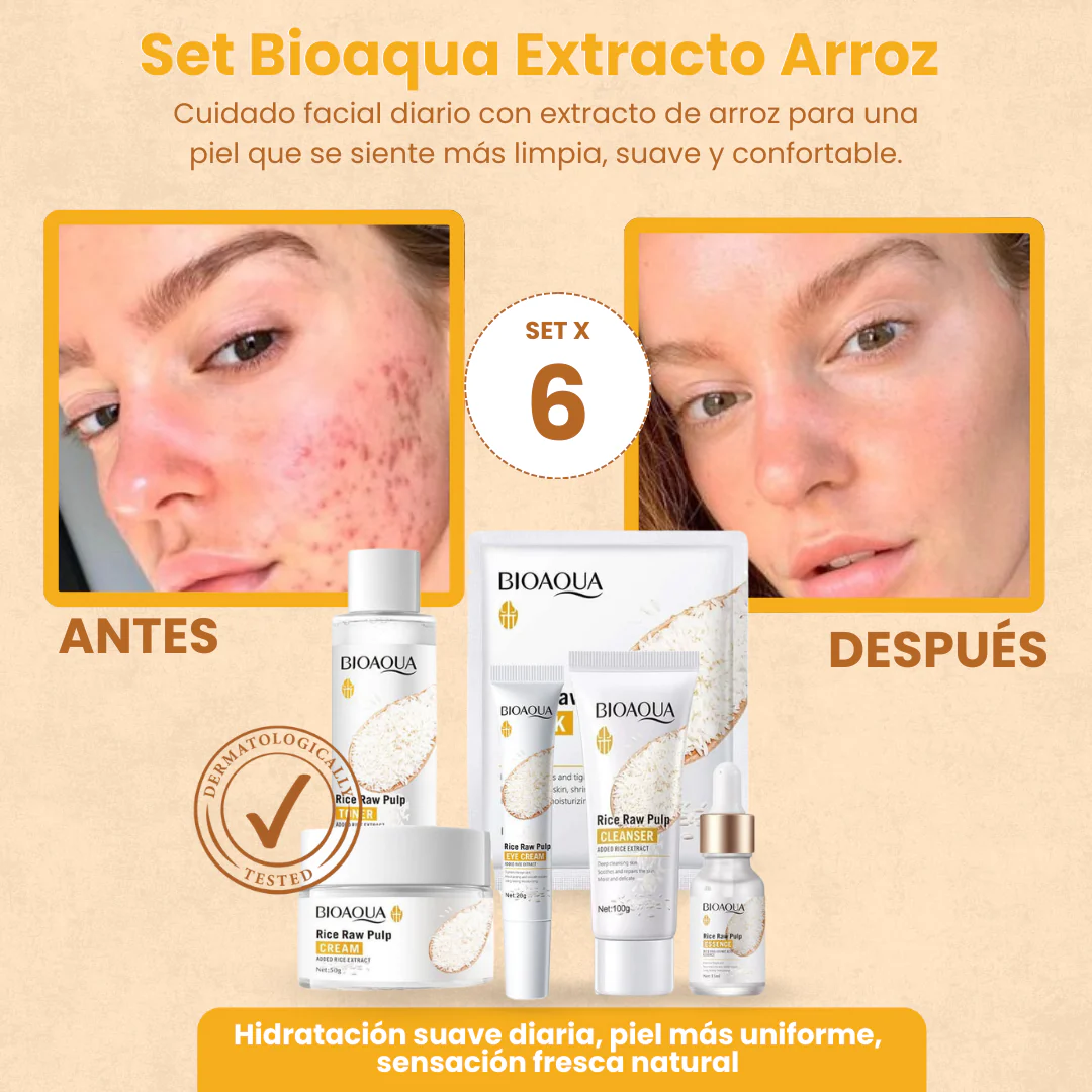Set Bioaqua Extracto Arroz