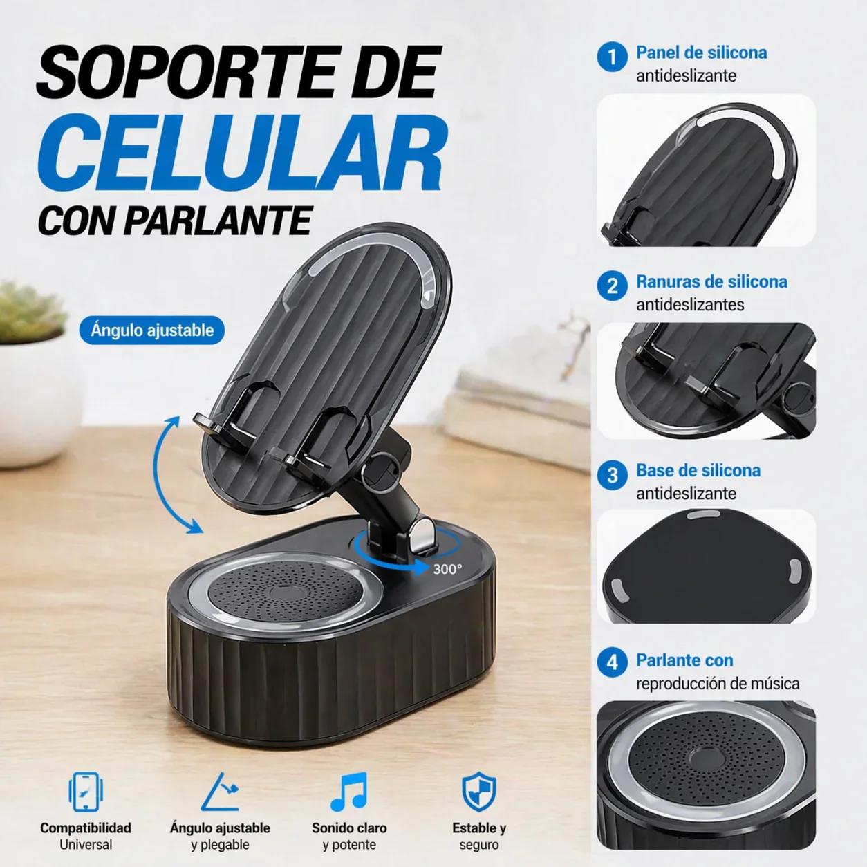 Soporte de amplificación de sonido -  AmpDock - Image 2