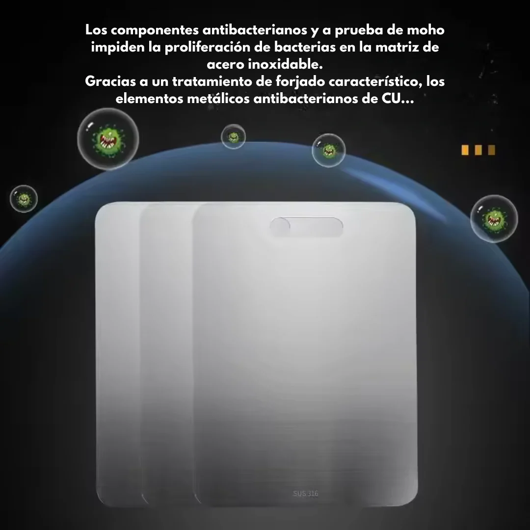 Tabla Para Picar En Acero Inoxidable 1 mm SteelChef® - Image 3
