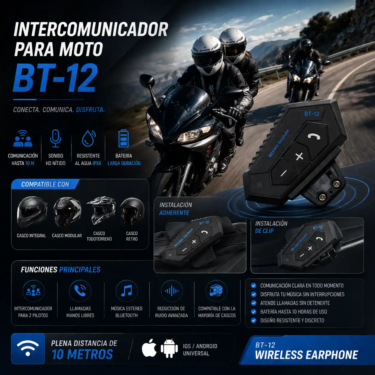 Intercomunicador para moto InterBike® - Image 2